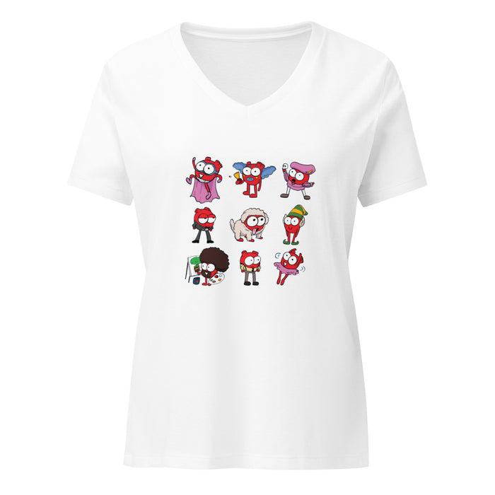 A Change of Heart Women’s relaxed v-neck t-shirt
