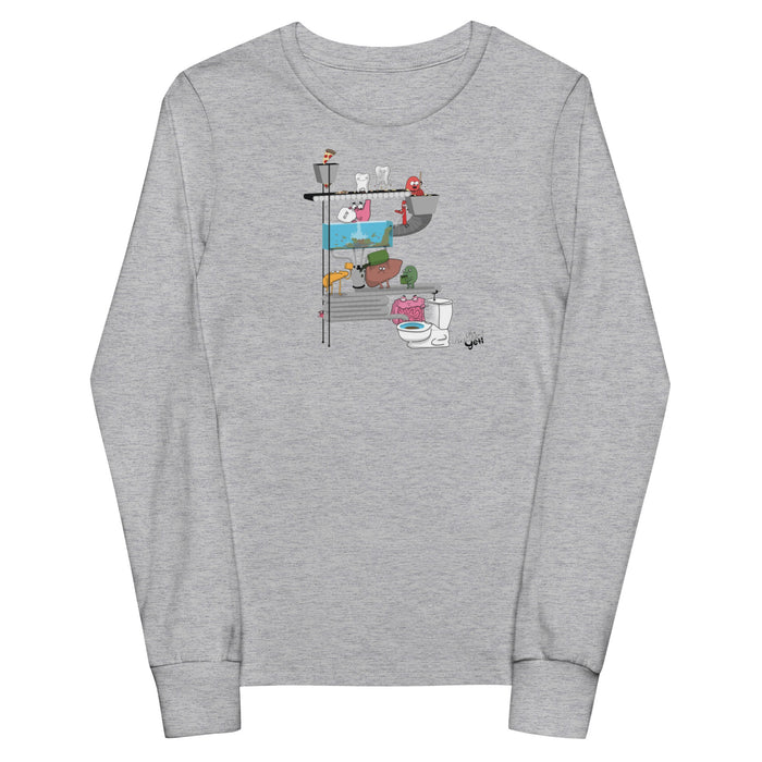 Digestive System Kids long sleeve tee