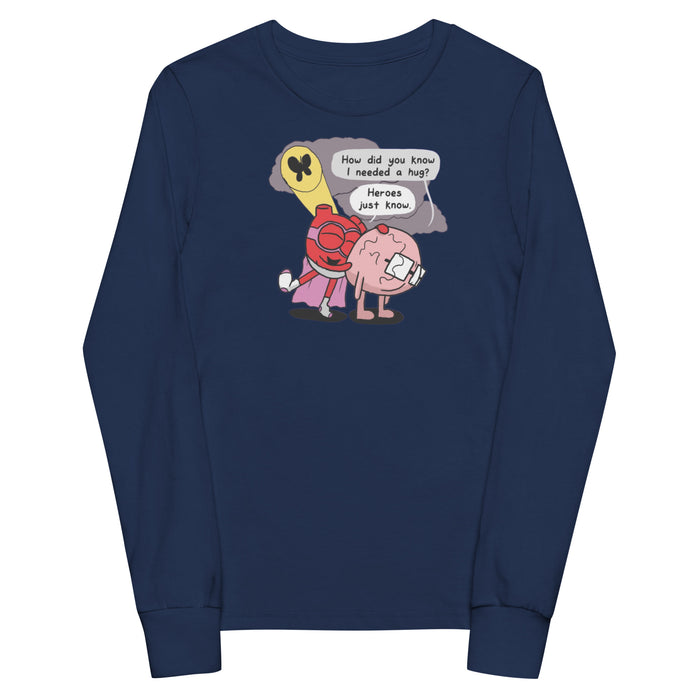 Heroes Just Know Kids long sleeve tee