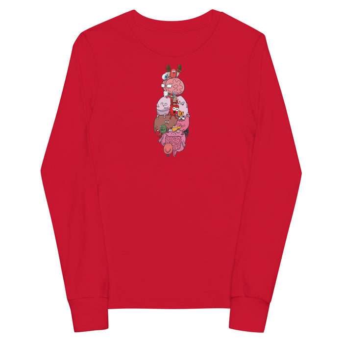 Anatomy Diagram Kids long sleeve tee