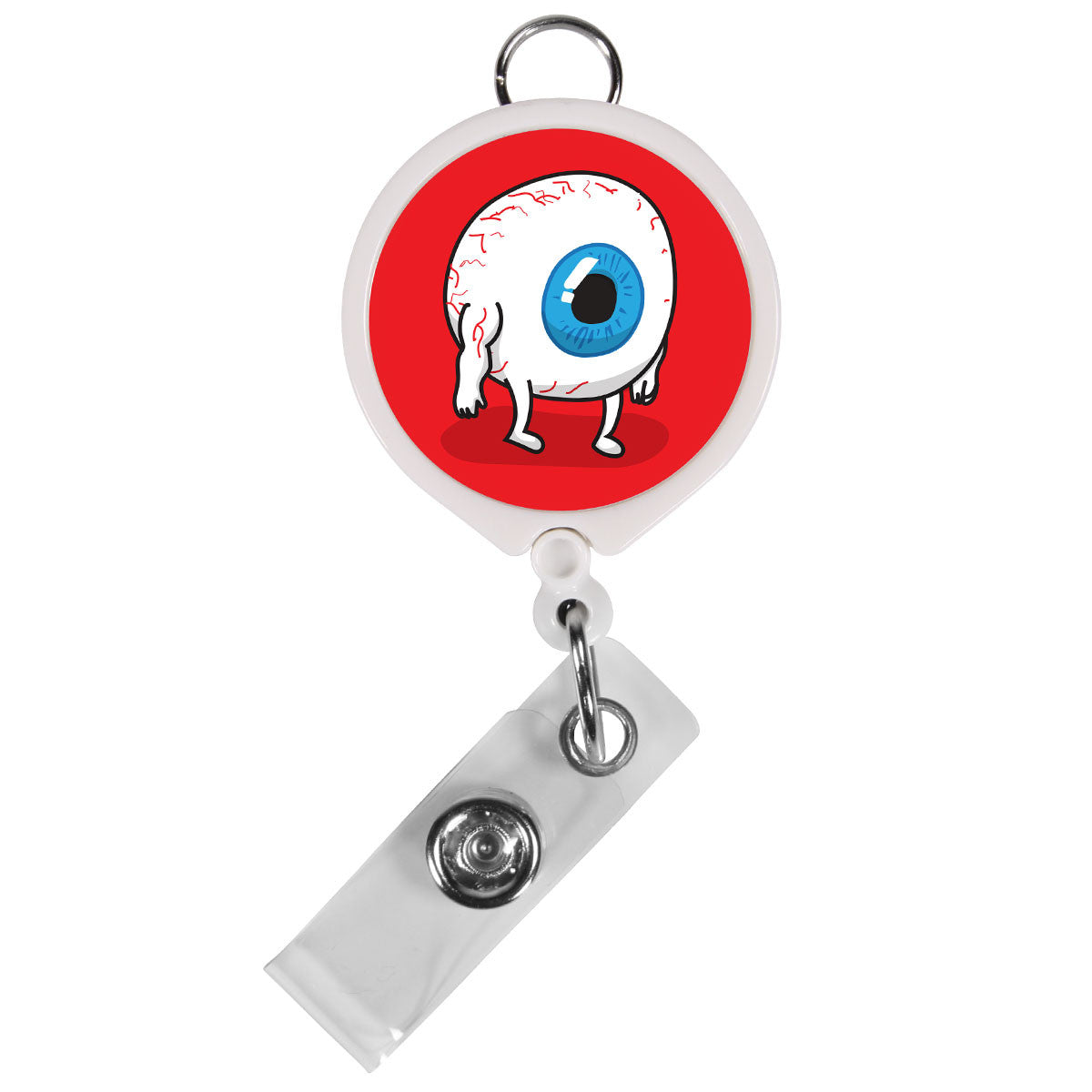 Eye ball ophthalmology retractable badge reel lanyard