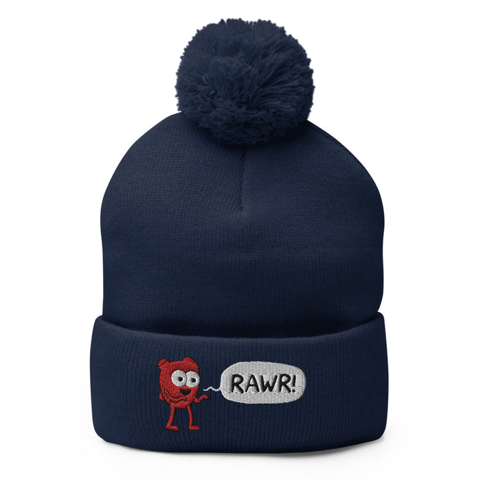 Heart "Rawr" Knit Cap