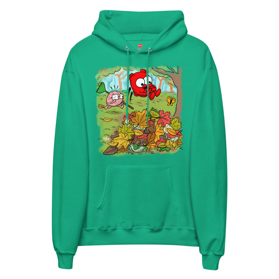 Heart and Brain Autumn Hoodie the Awkward Store